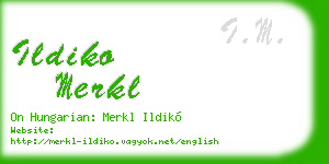 ildiko merkl business card